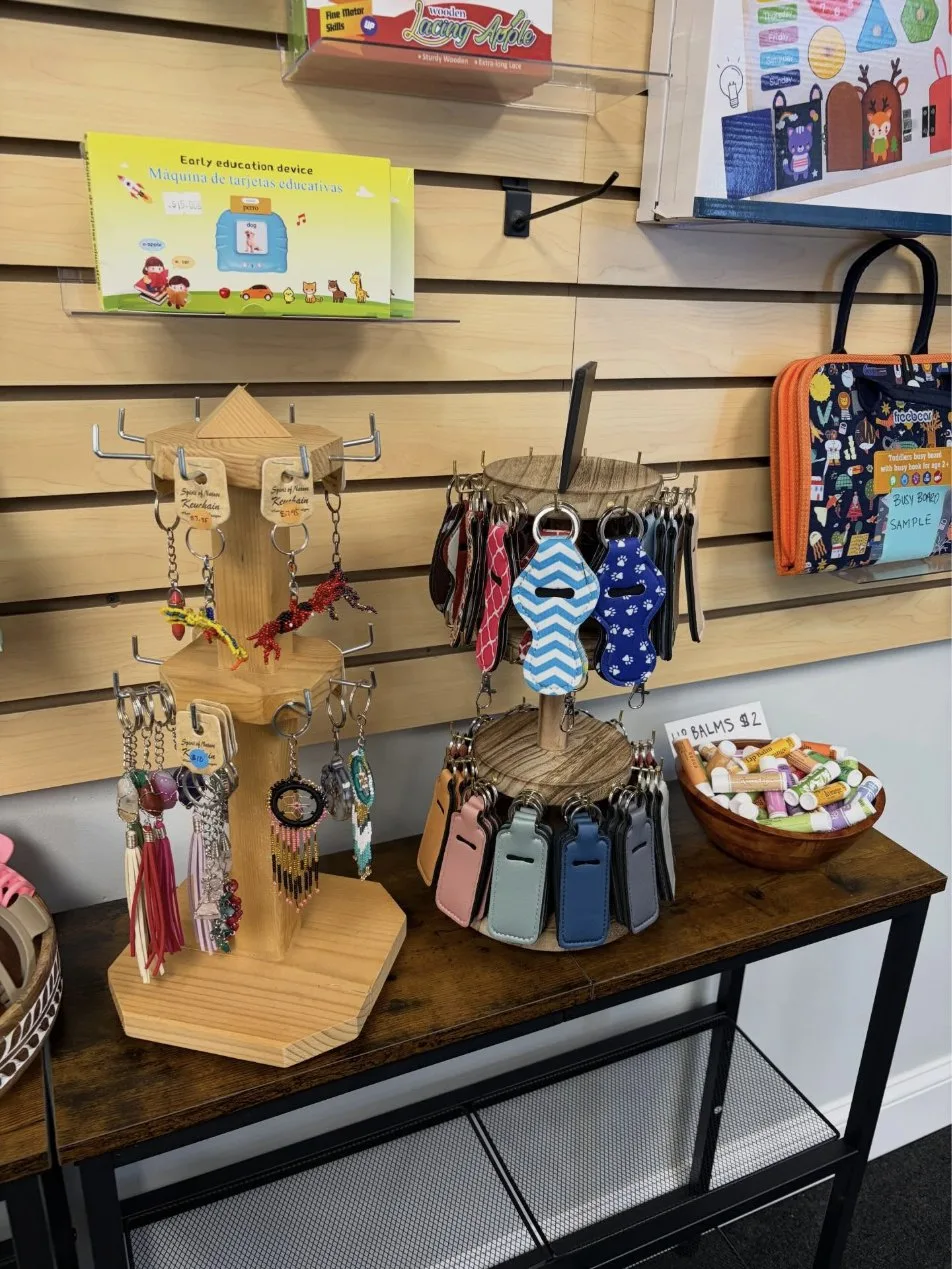 Gifts and accessories on display at Park Square Pharmacy